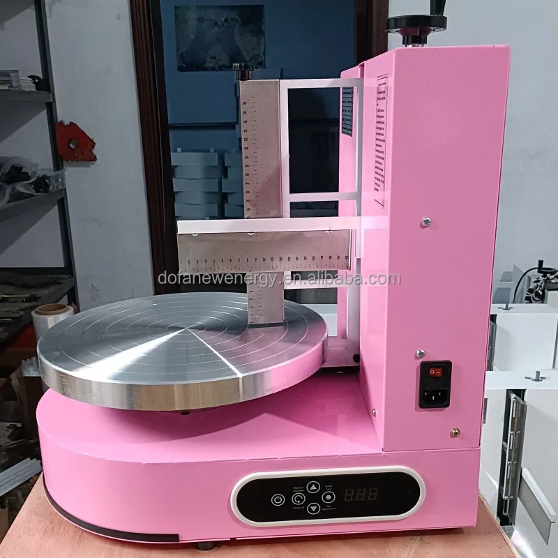 cheap small model round birthday cake cream icing decorating machine on promotion