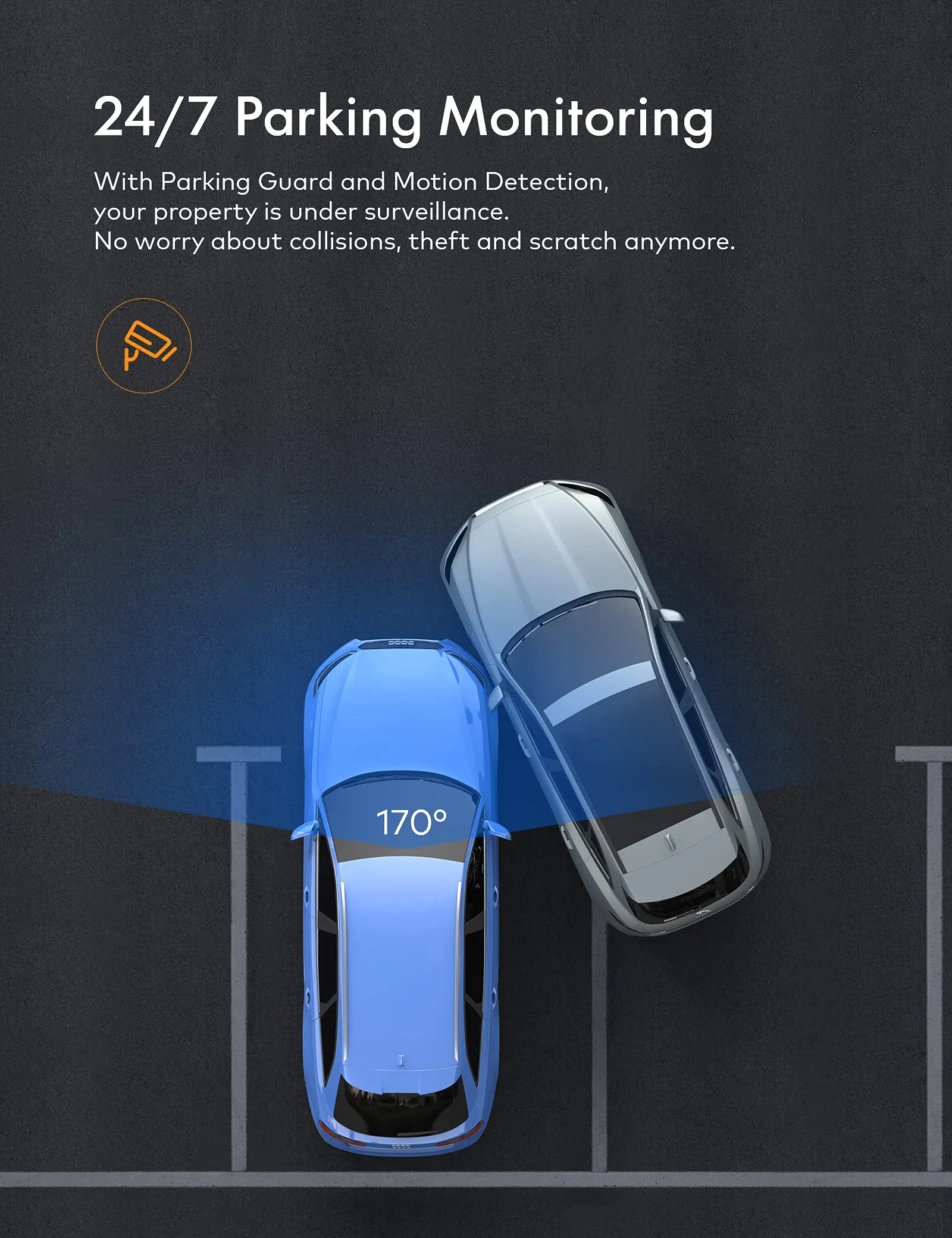 1080P Full HD Car Camera Night Vision dsah cam 24hr Parking Monitor Motion Detection Loop Recording dashcamera