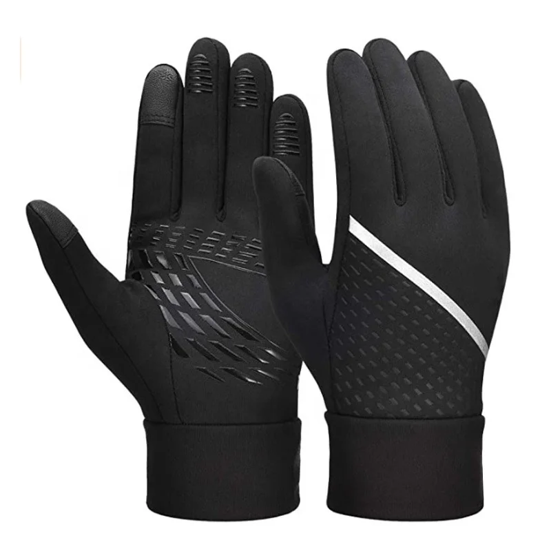 Custom Winter Windproof Bike Hand Gloves Touch Screen Women Men Motorcycle Riding Gloves