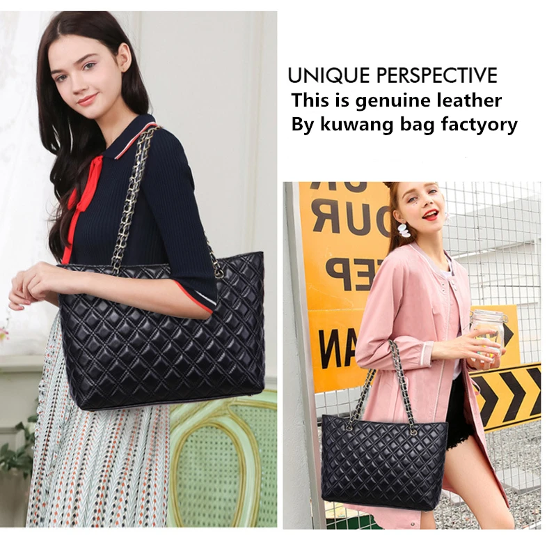 Luxury leather tote bags for women factory vintage bags dropshipping ladies-handbags