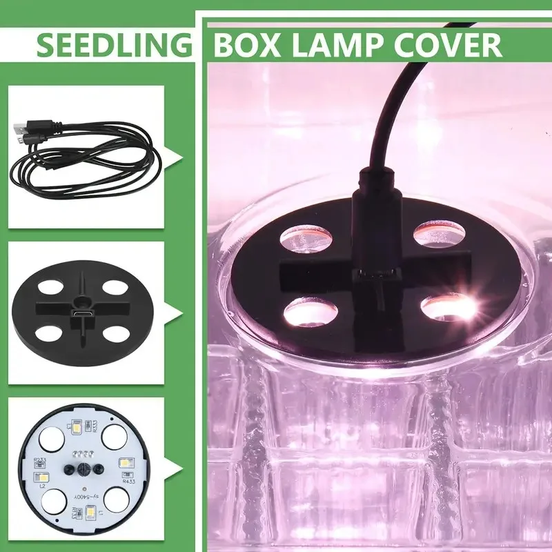 Grow Lights Full Spectrum Indoor Vegetable Flower Plant Led Seed Growing Light Grow Light for Seed Starter