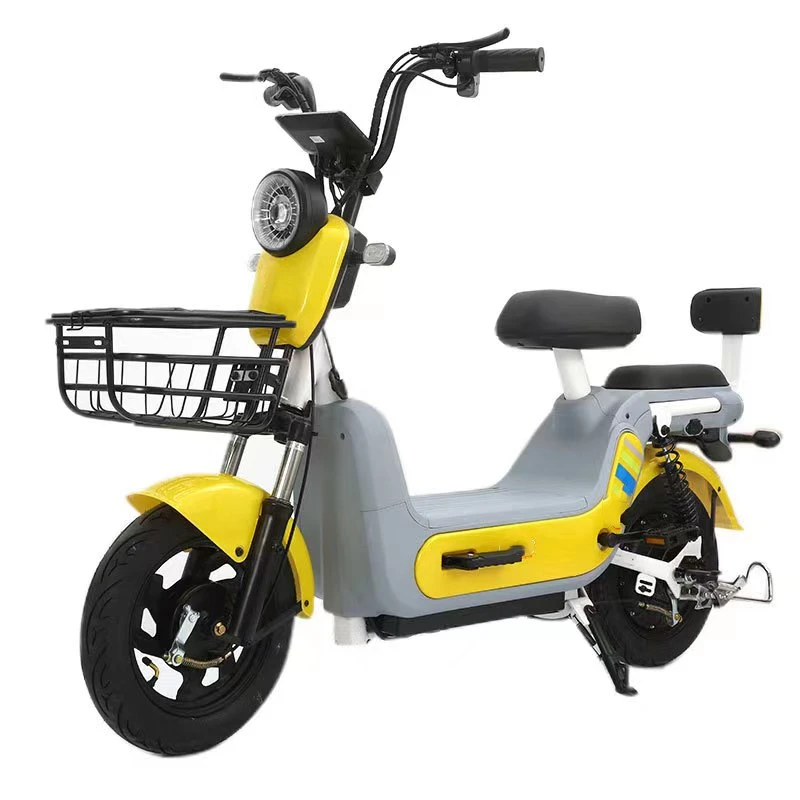2024  HIGYM 2 wheels electric scooter  14 inch High Carbon Steel Frame Electric City Bike 48V/500W Brushless Motor