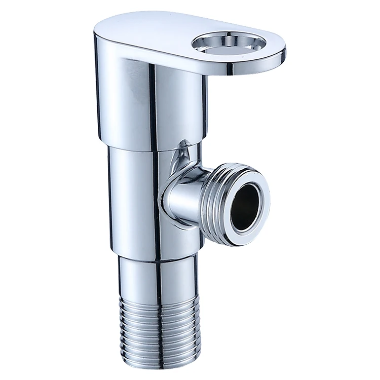Angle Stop Valve Polished Chrome Water Sink Bathroom Toilet Kitchen Shower Plumbing Commercial 1/2 inch (62390541785)