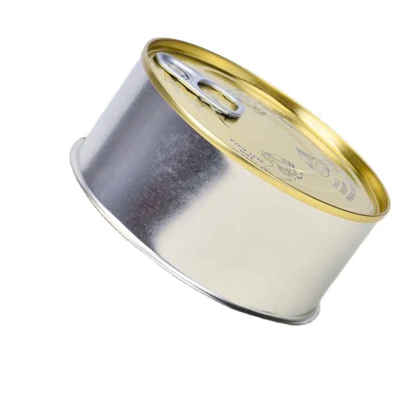 Factory Wholesale Customized Fresh and Safe Tinplate Metal Cans for Seafood Storage Solution