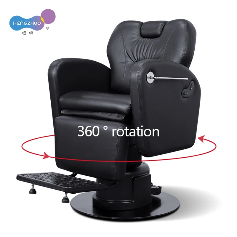 Professional Electric Barber Chair for Men with 2 Motors Hairdressing Equipment Beauty Salon Furniture for Hair Stylist