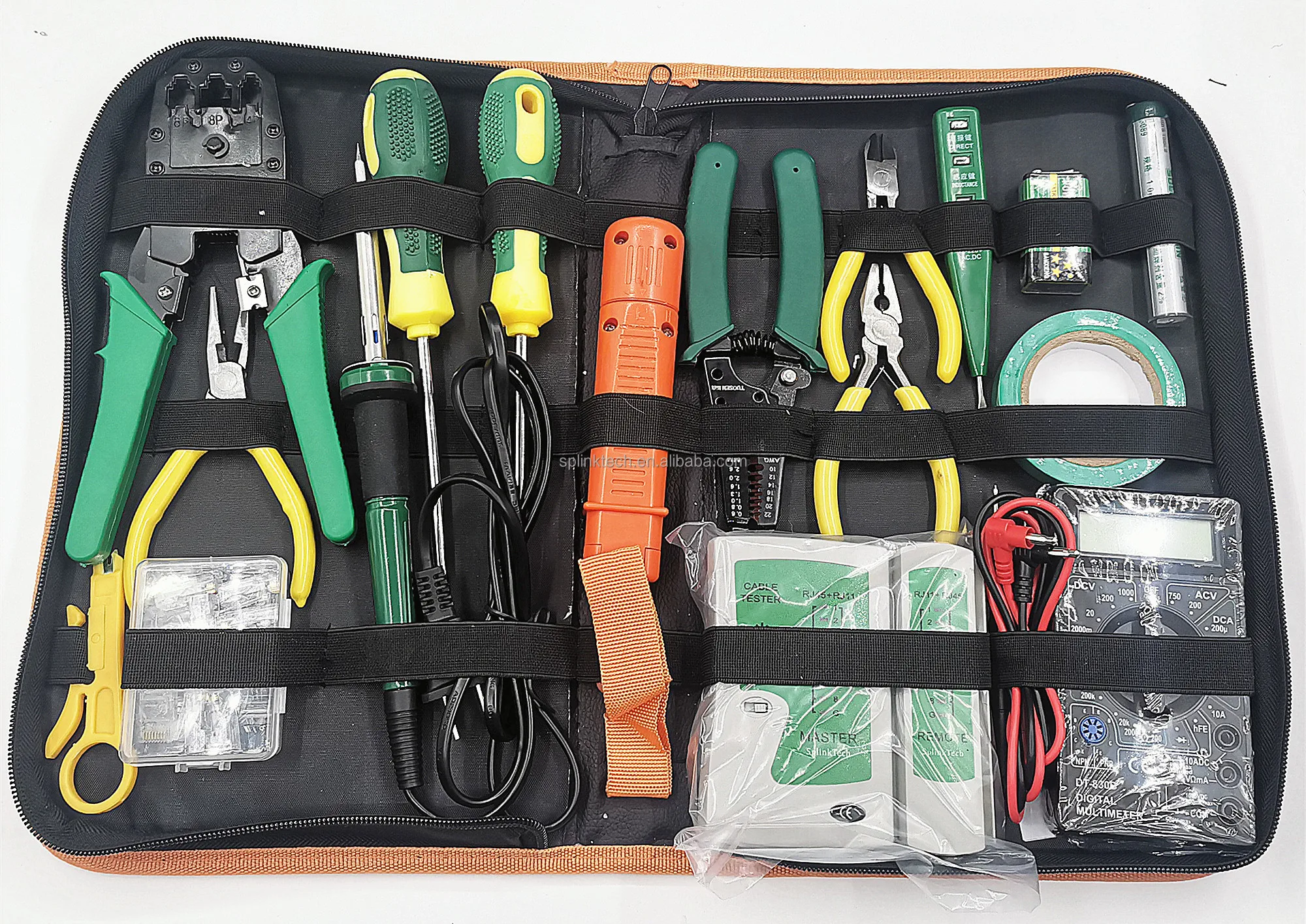 SPLINKTECH-SP18 Professional network repair kit, network fault test and repair, electric soldering iron crimp