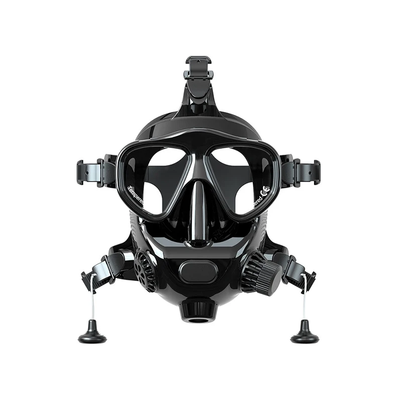 Full Face Underwater Work Mask with Waterproof Features Connectable Scuba Tank Pool Maintenance Deep Diving Sports Water Sports
