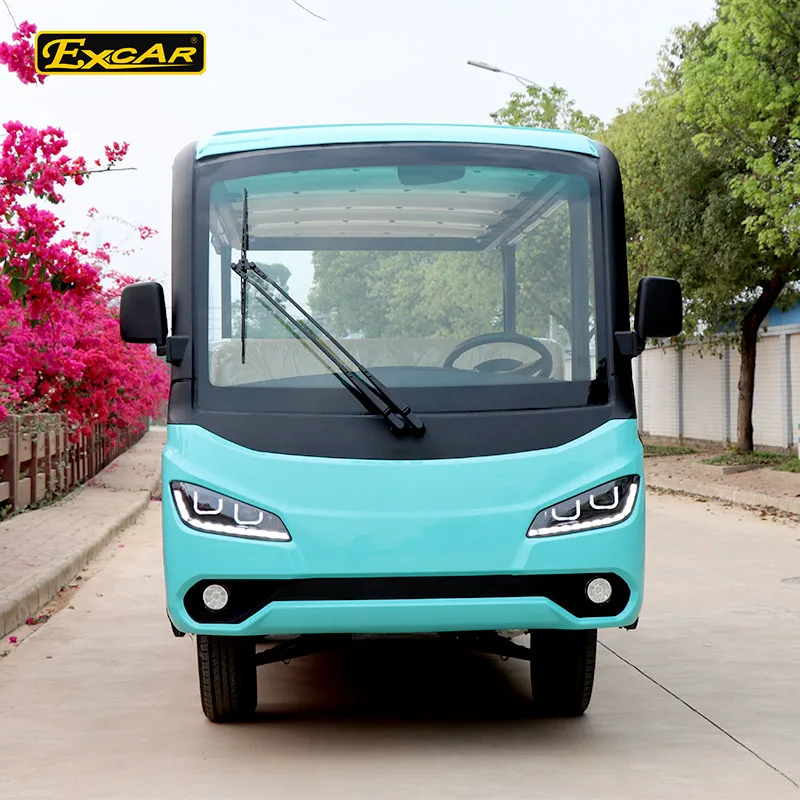 Excar Production 72V 14 Seats Electric Sightseeing bus Electric Tour Car/Bus