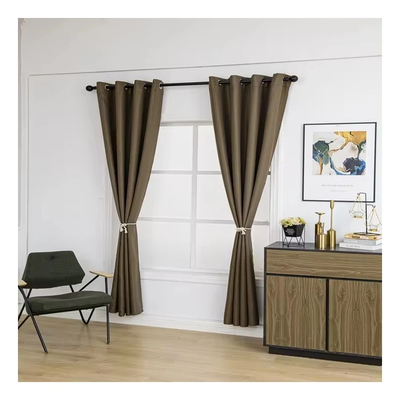 Factory wholesale high quality polyester stripe full blackout jacquard curtain for Living Room