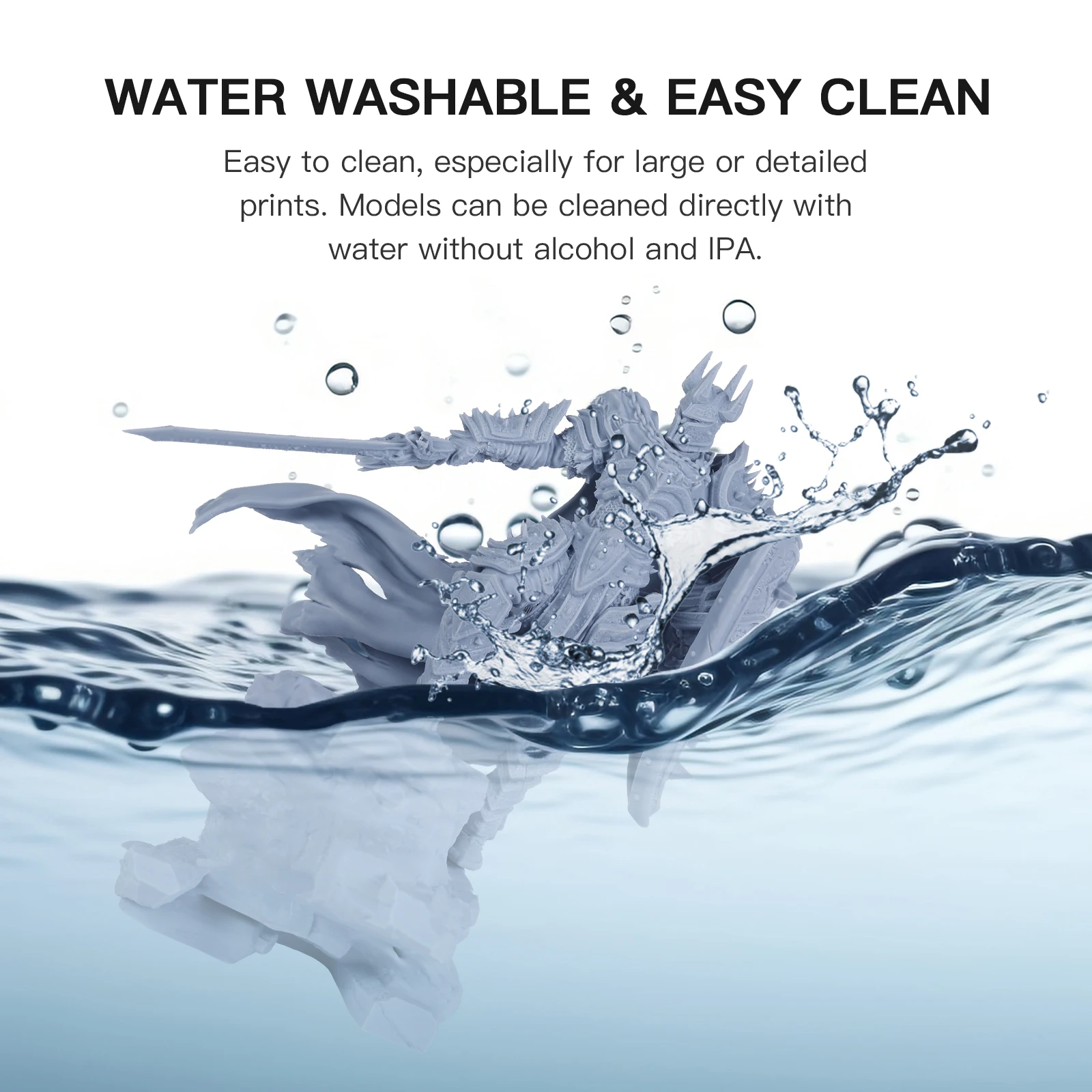 NOVA3D 3D printing water washable polymer Miniature Figurine Impresora 3D Resina 405nm 3D Printer Resin for  industrial printer
