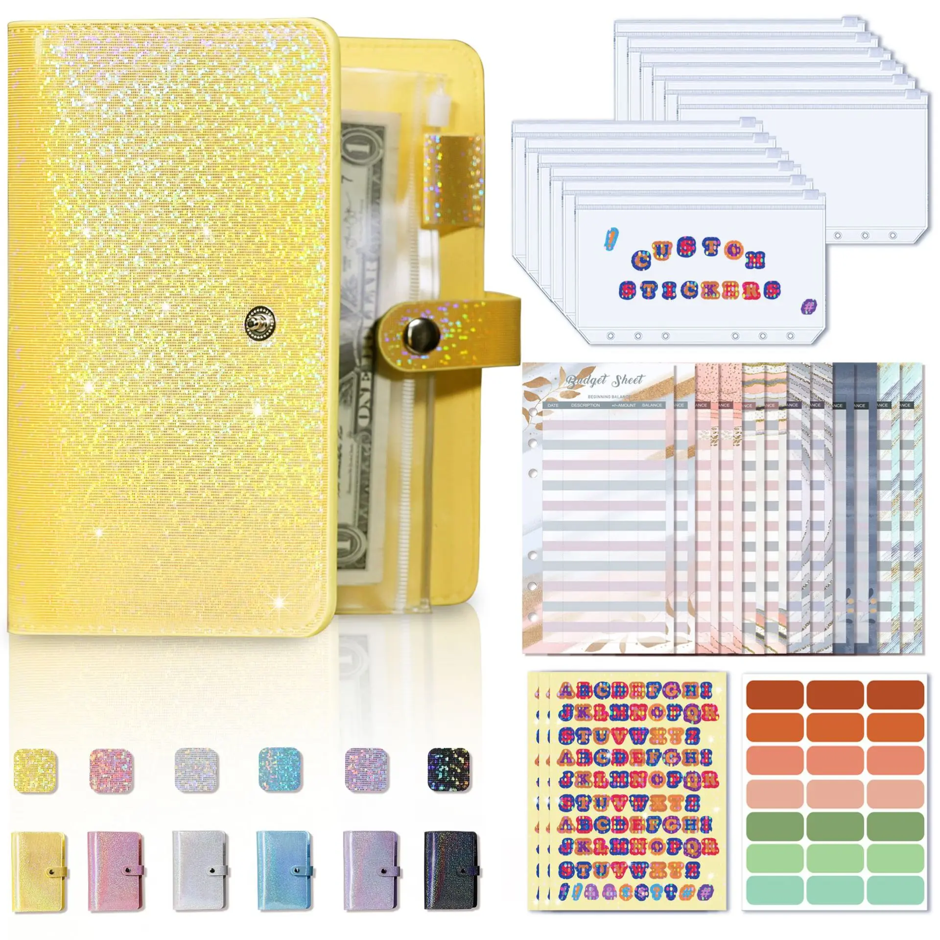 Full Star a6 loose-leaf bookkeeping notebook Creative cash budget financial planning ledger wholesale