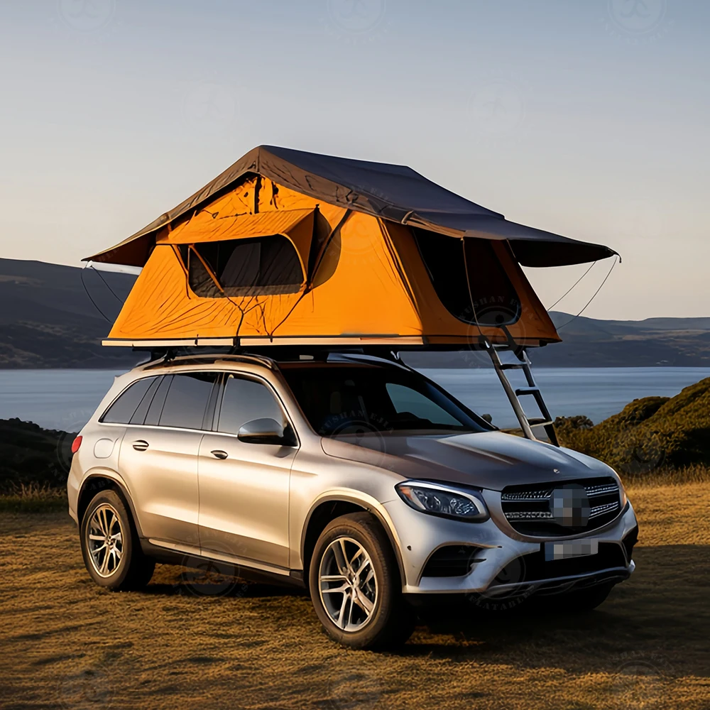 New Design Camping Car Rooftop Tents Soft Cover hard shell aluminum Inflatable Roof Top Tent