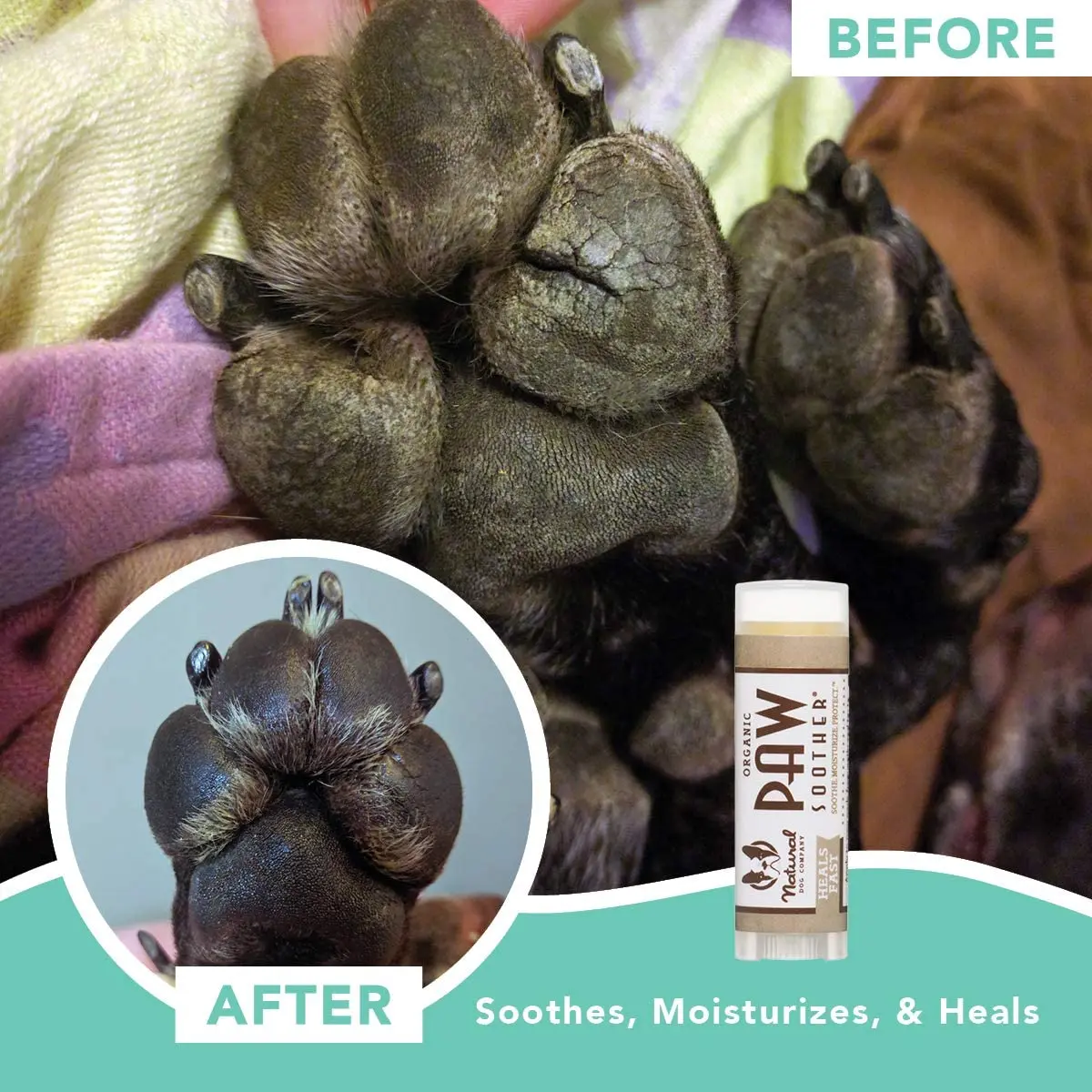 OEM / ODM / Private Label Organic And Natural Paw Wax Pet Paw Butter Heals And Repairs Damaged Dog Paws All-Natural Paw Balm
