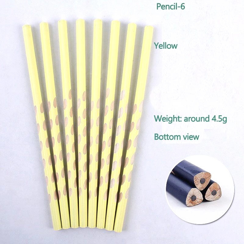 Wooden Pencil Hb Colored Pencil Three Corner Or Round Shape Sketch Pencil