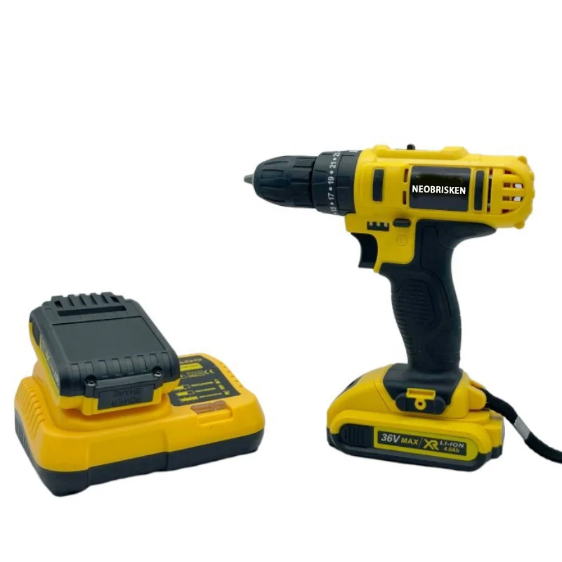 NEOBRISKEN Cordless handheld DIY electric drill set, multi-purpose variable speed lithium electric drill