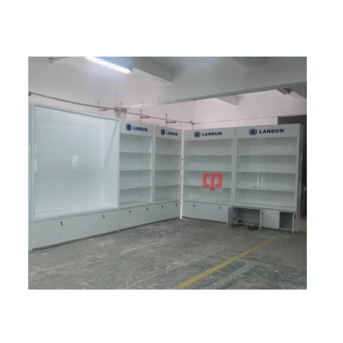 Современный белый лак мобильный телефон магазин мебель розничная торговля витрина