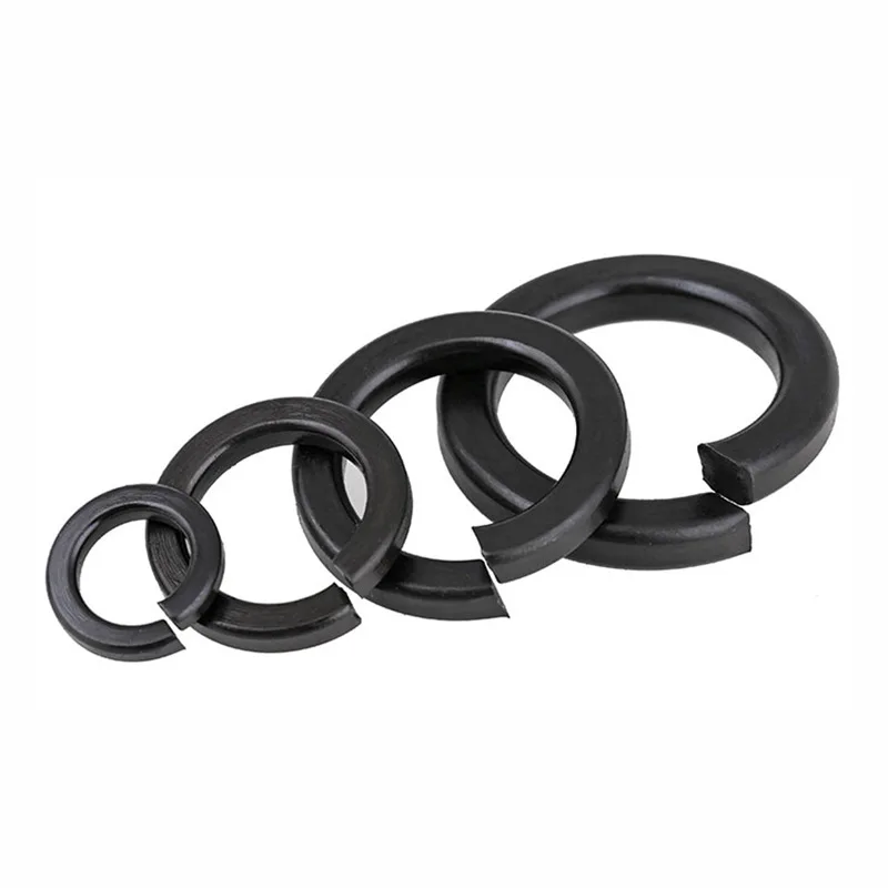 Lock Washers Steel Thickened Opening Flat Washer High Quality Customized Stainless Steeltion Spring with Square Ends Black GB