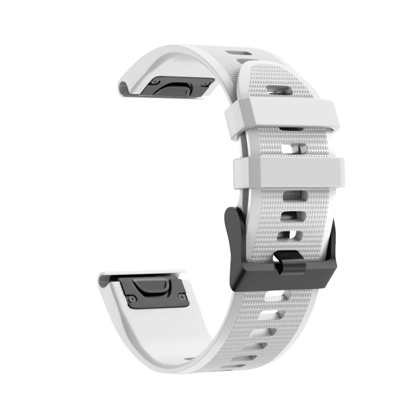 Rubber Watch Band for Garmin Fenix 6/6 Pro, Quick Fit 22mm Sport watch Straps
