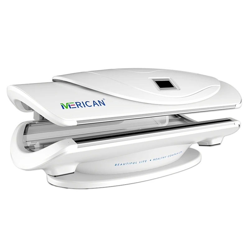 wholesale OEM ODM UV lamp lay down solarium machine sunbed tanning commercial bed