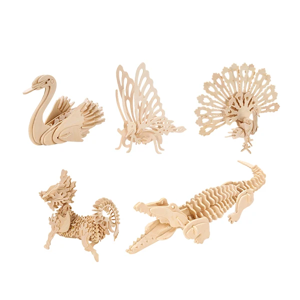 OEM ODM Factory Directly Supply Lovely Toy Wild Zoo animal swan Custom animal DIY painting toy Swan STEM class best supplies