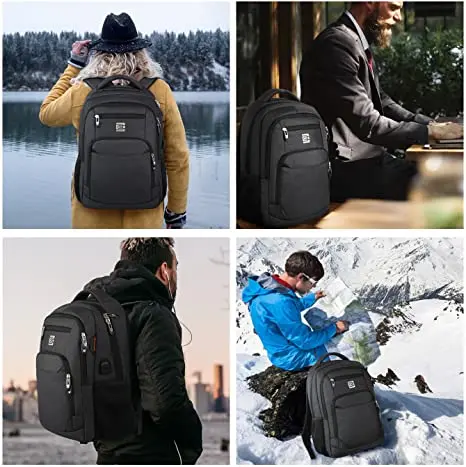 Business Anti-Theft Durable Laptop Backpack with USB Charging Port Waterproof Anti-Theft 17 Inch Laptop Backpack Amazon Hot Sale