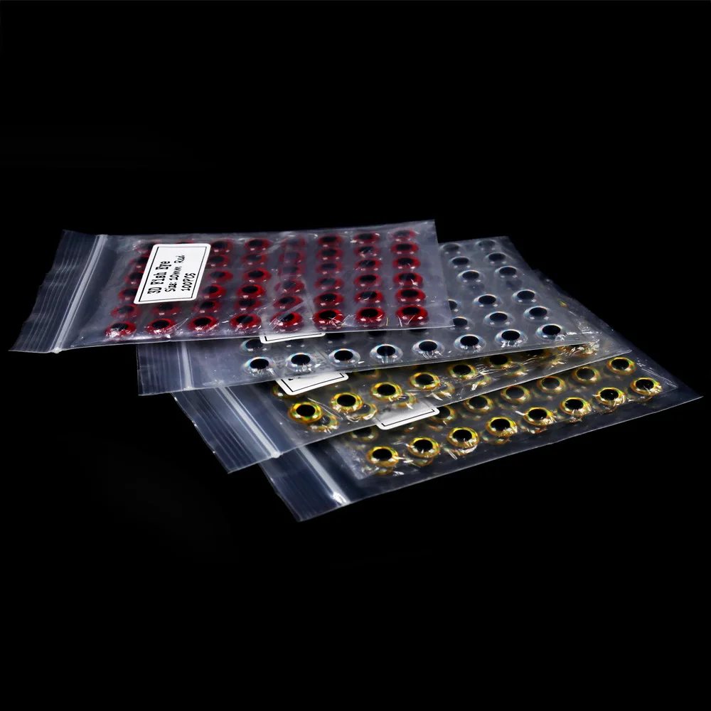 New Arrival 100Pcs/Bag 3D Fishing Lure Eyes Lure Making Eye 2mm To 10mm Multisize