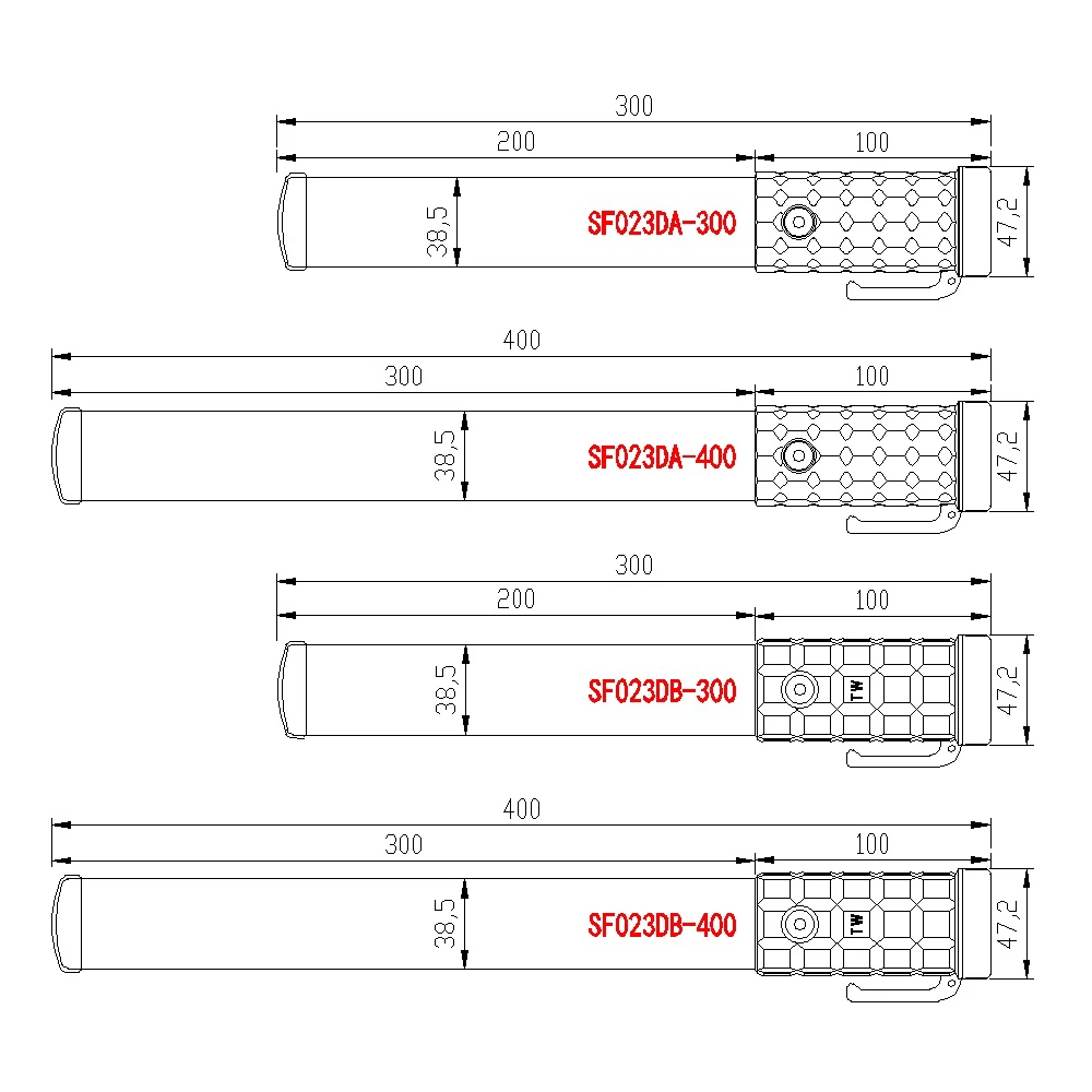 Security traffic signal high reflective LED baton wand w/ Magnet