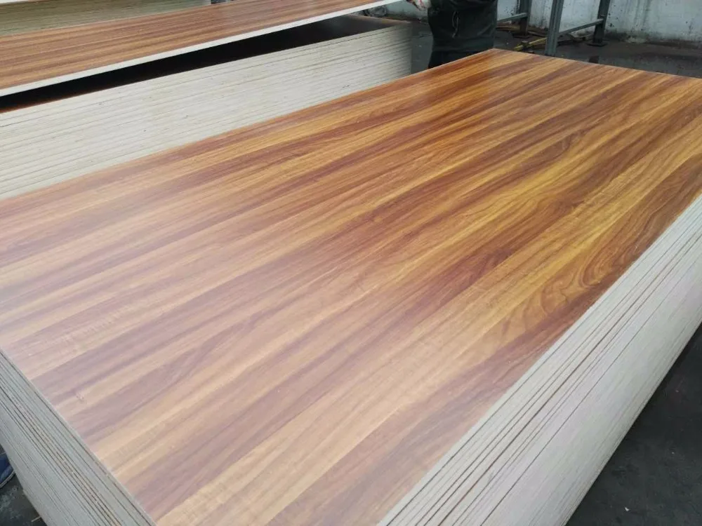 Melamine Laminated 18mm MDF Board Melamine Film Sheet for Furniture and Kitchen Cabinet
