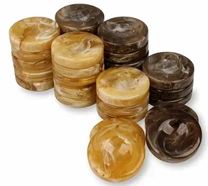 Premium Custom Unique Design Backgammon Pieces for Puzzle Game Handcrafted Plexiglass Checkers Pieces Resin Gift Boardgame Chips