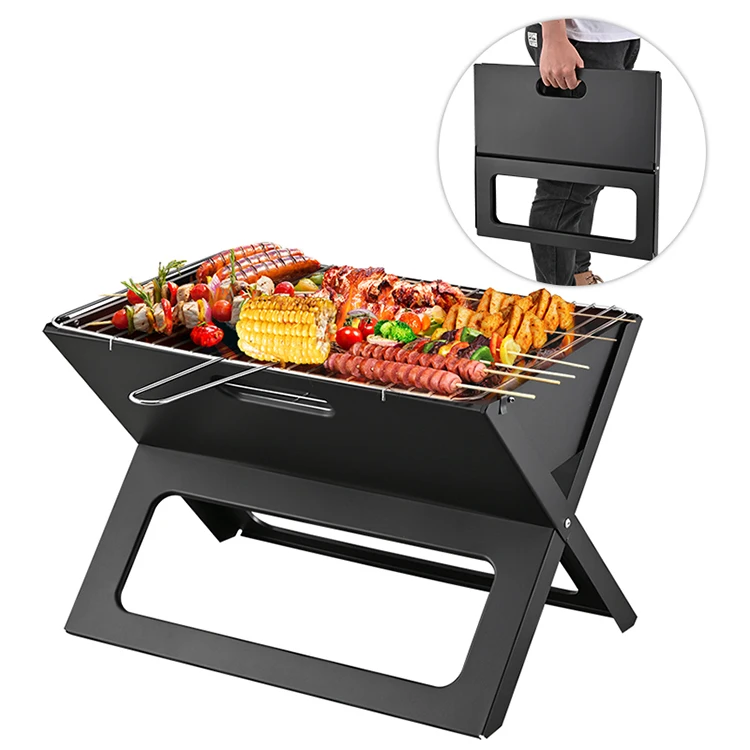 High quality Barbecue Mini Charcoal Grill Portable Folding BBQ Grill Outdoor