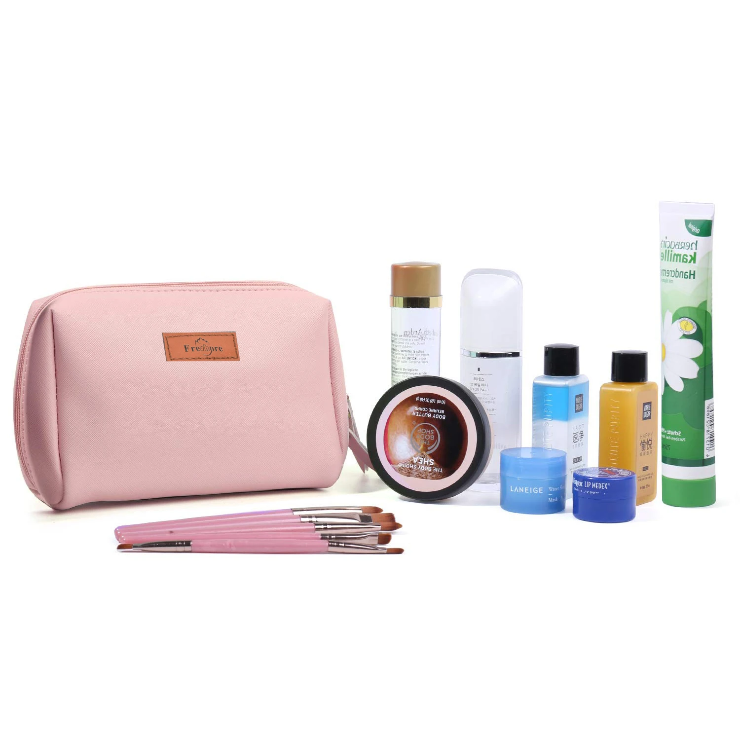 Large Wide-open Pouch for Women Purse Travel Makeup Cosmetic Bag  Women Purse for Toiletries Accessories Brushes