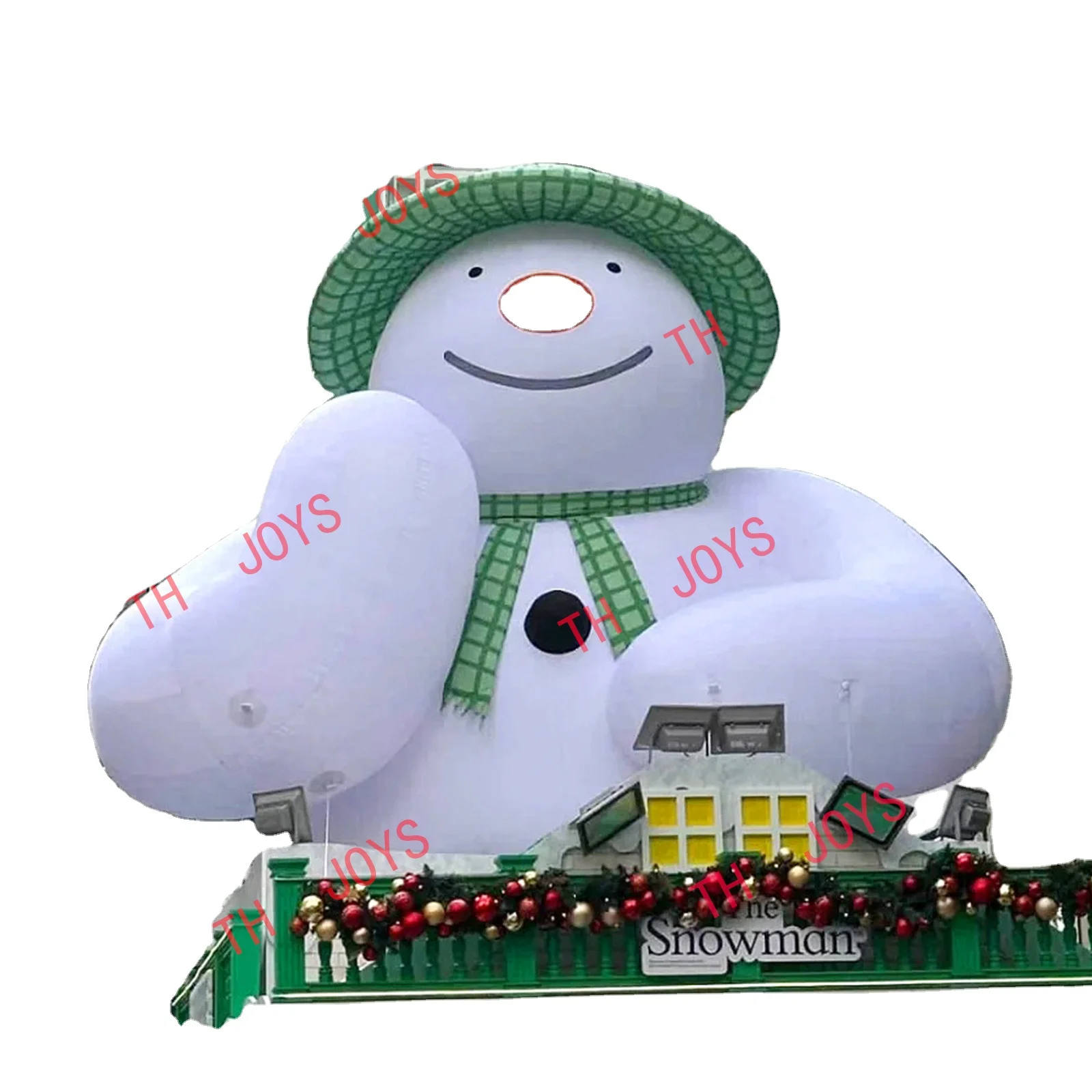 Large scale rooftop exhibition Giant Outdoor Inflatable Christmas Snowman
