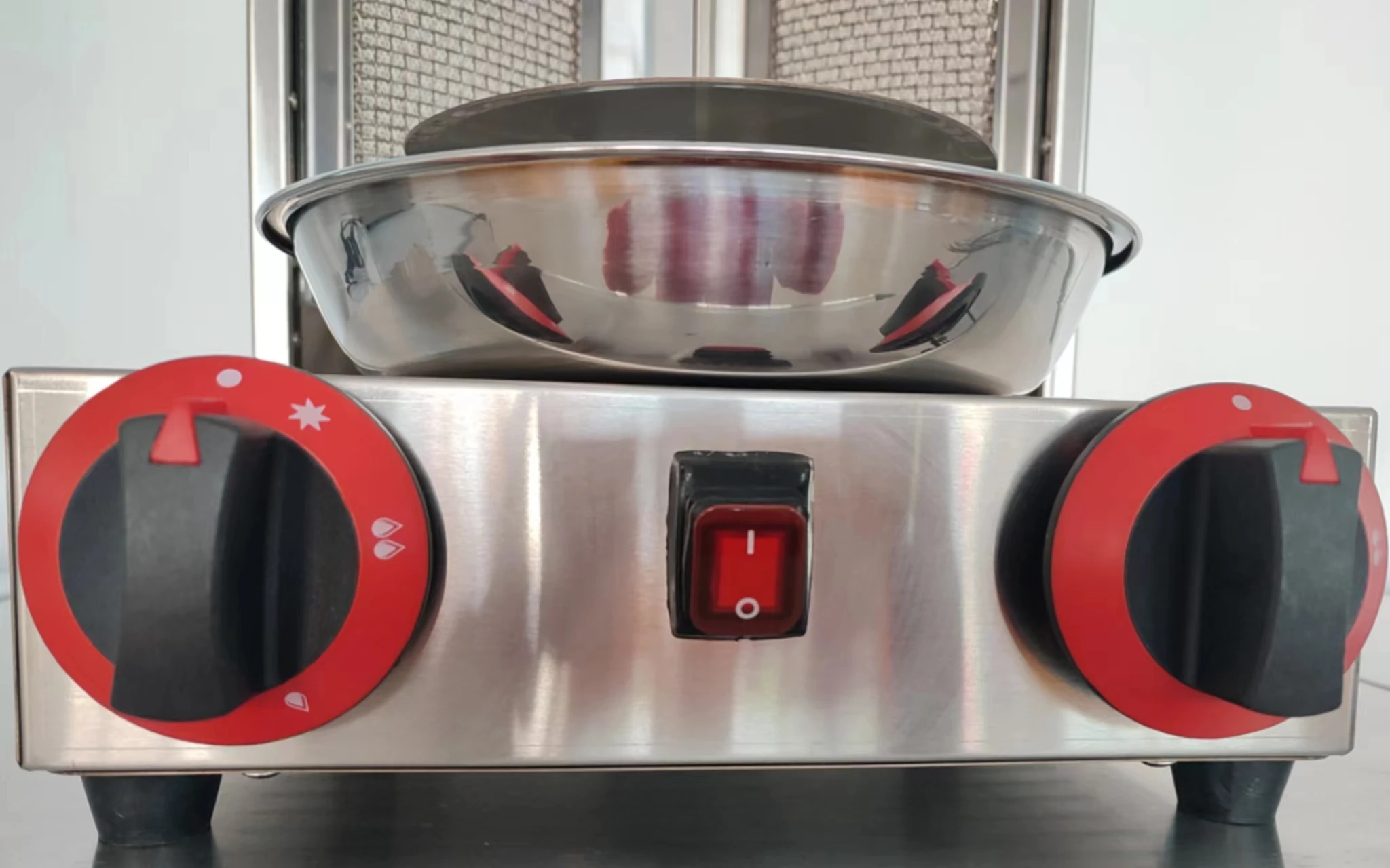 Commercial Desktop Gas Chicken Grill Barbecue Shawarma Machine Kebab Machine With Double Burners