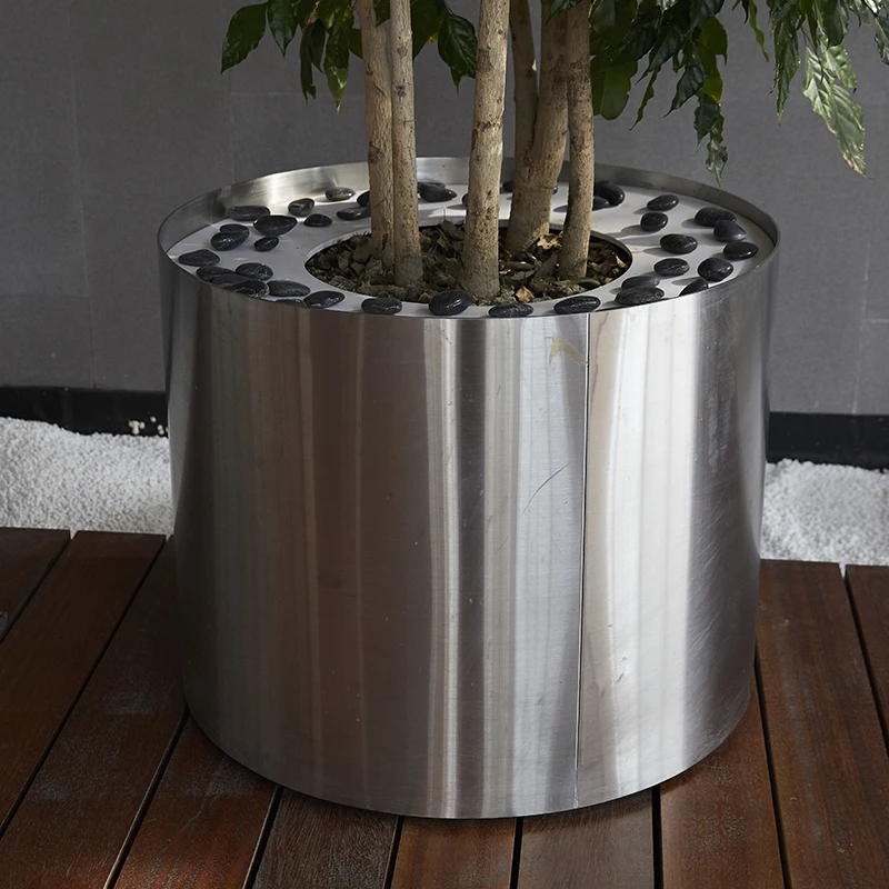 
Custom Outdoor or Indoor Metal Stainless Steel Flower Planters Large for Home or Garden Use 