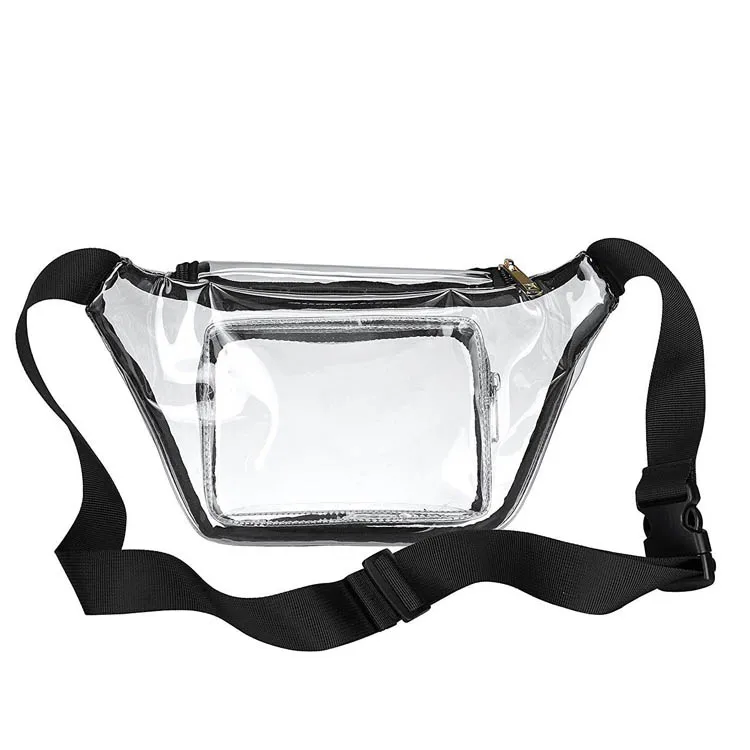 Custom Clear PVC Sport Fanny Pack Waist Bag