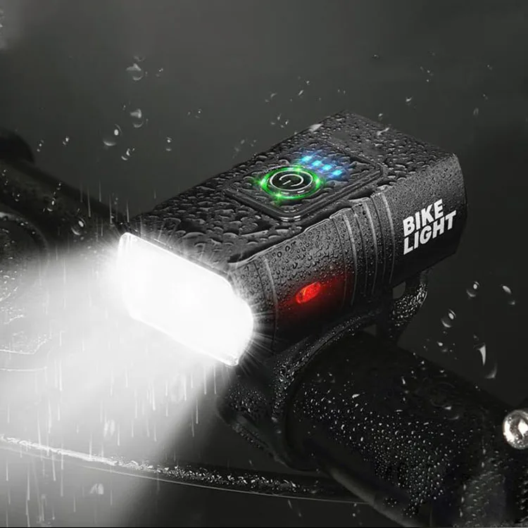 USB перезаряжаемый светодиодный фонарь для велосипеда наружное оборудование верховой езды 1200LM-1600LM водонепроницаемое освещение ночной