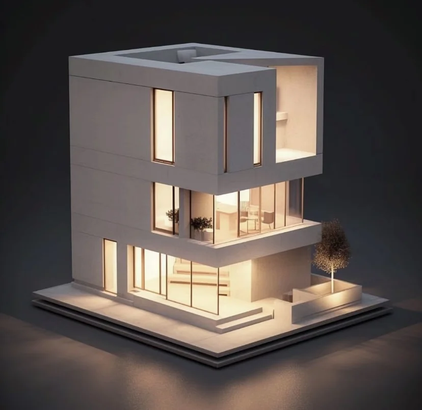 China fast construction  modern beautiful prefab house made of EPS cement sandwich wall panel