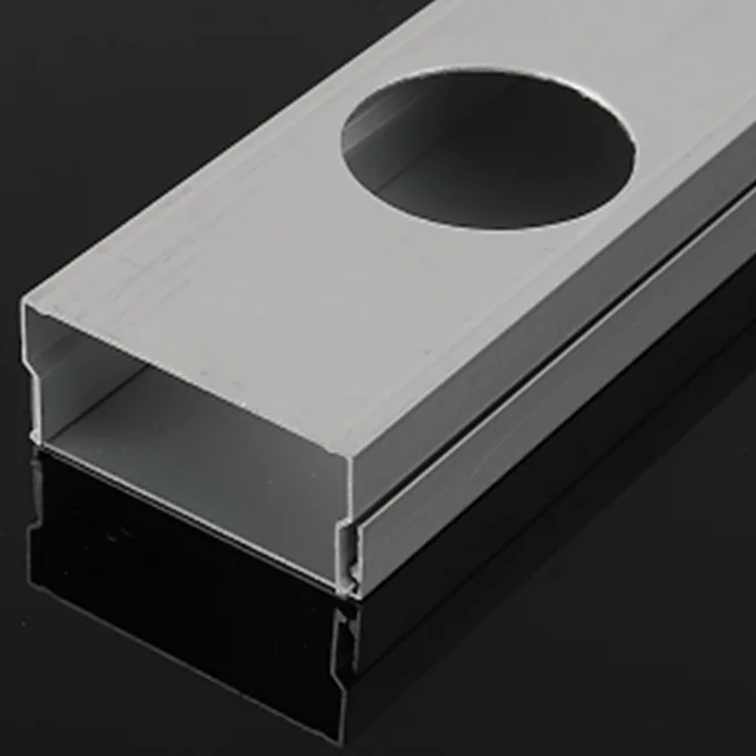 Подвесной светодиодный профиль серебристого цвета для украшения коммерческого покрытия молочный аксессуар