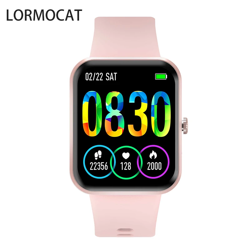 lormocat Factory Price Big Square Full Touch smart watch sim ZL34 smart watch low price Oxygen Monitoring fire boltt smart watch