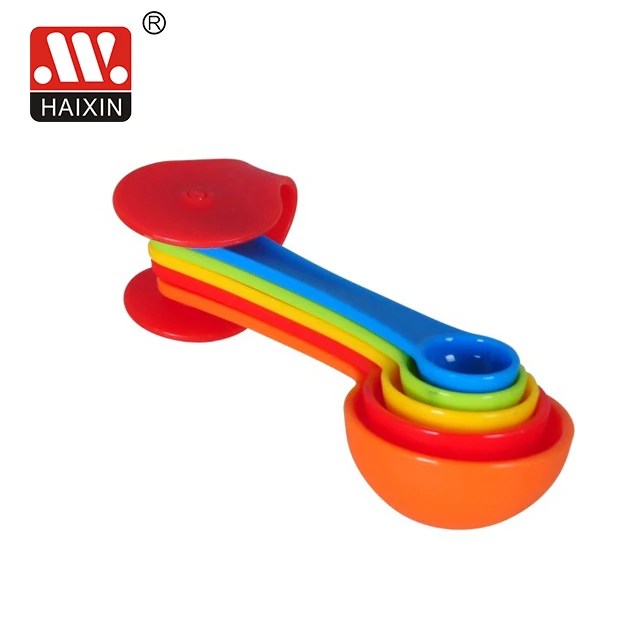 Plastic Colorful Measuring Cup 5pcs Set Milk Powder Measuring Spoon Of Baking Supplies