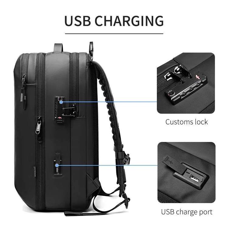 Unisex Travel Anti-theft Business Computer College Backpacks Casual Hiking Outdoor Carry On Daypack with Lock for Women & Men