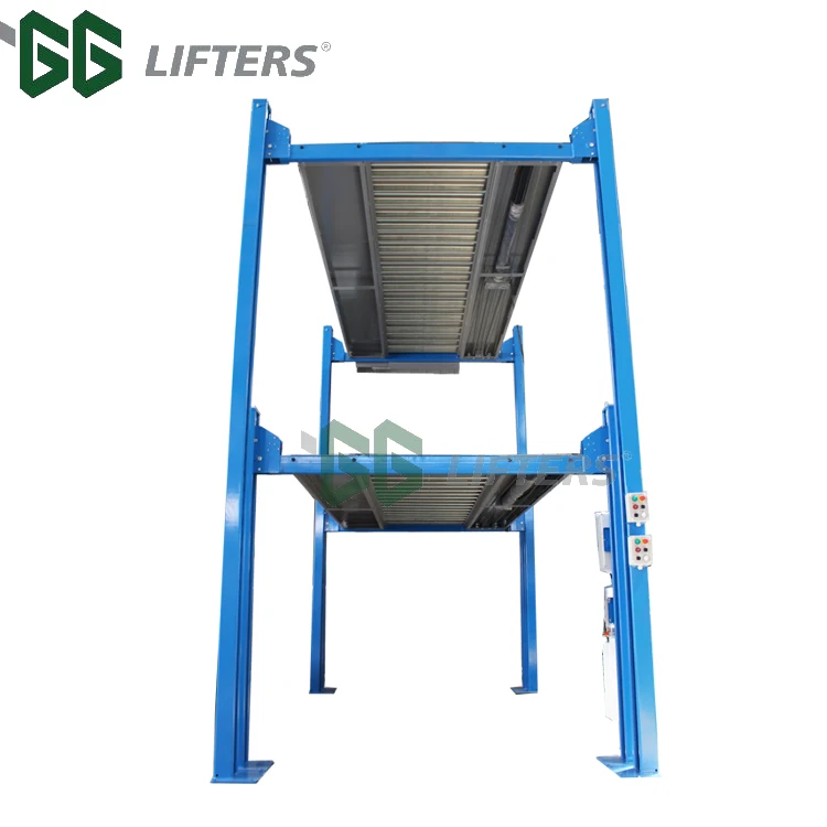 GG Triple Stacker Car Lift Motor Drive Triparker Parking Lifters for 3 Cars Steel Plastic Button Operation Mode Car Parking Lot