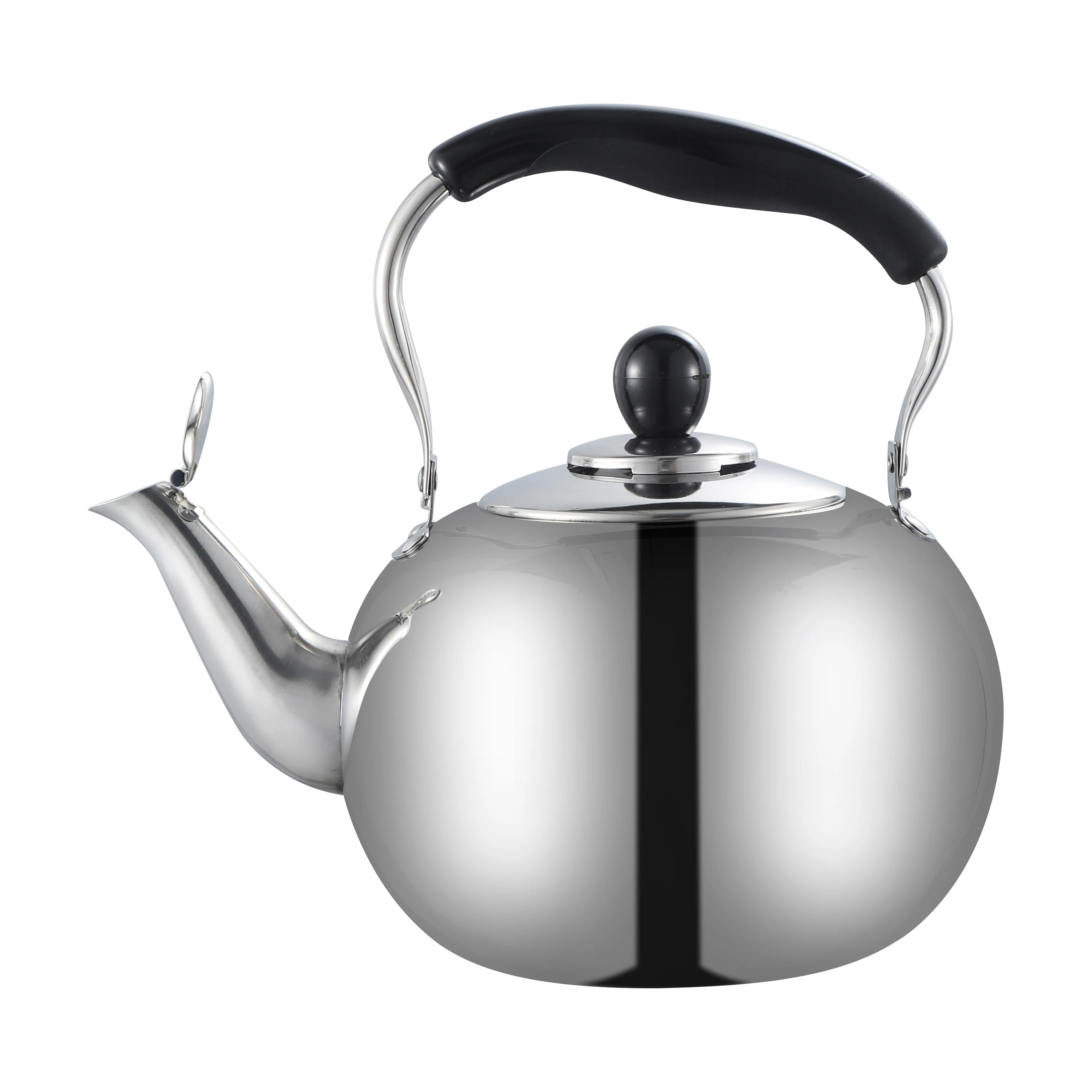 
New Stainless Steel Tea Kettle Stove top Whistling Teakettle Teapot For Indoor Camping 