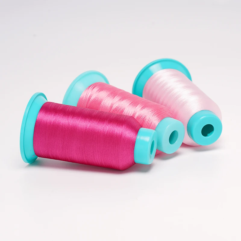 75D/2  100% polyester filament yarn  embroidery for LOGO brand