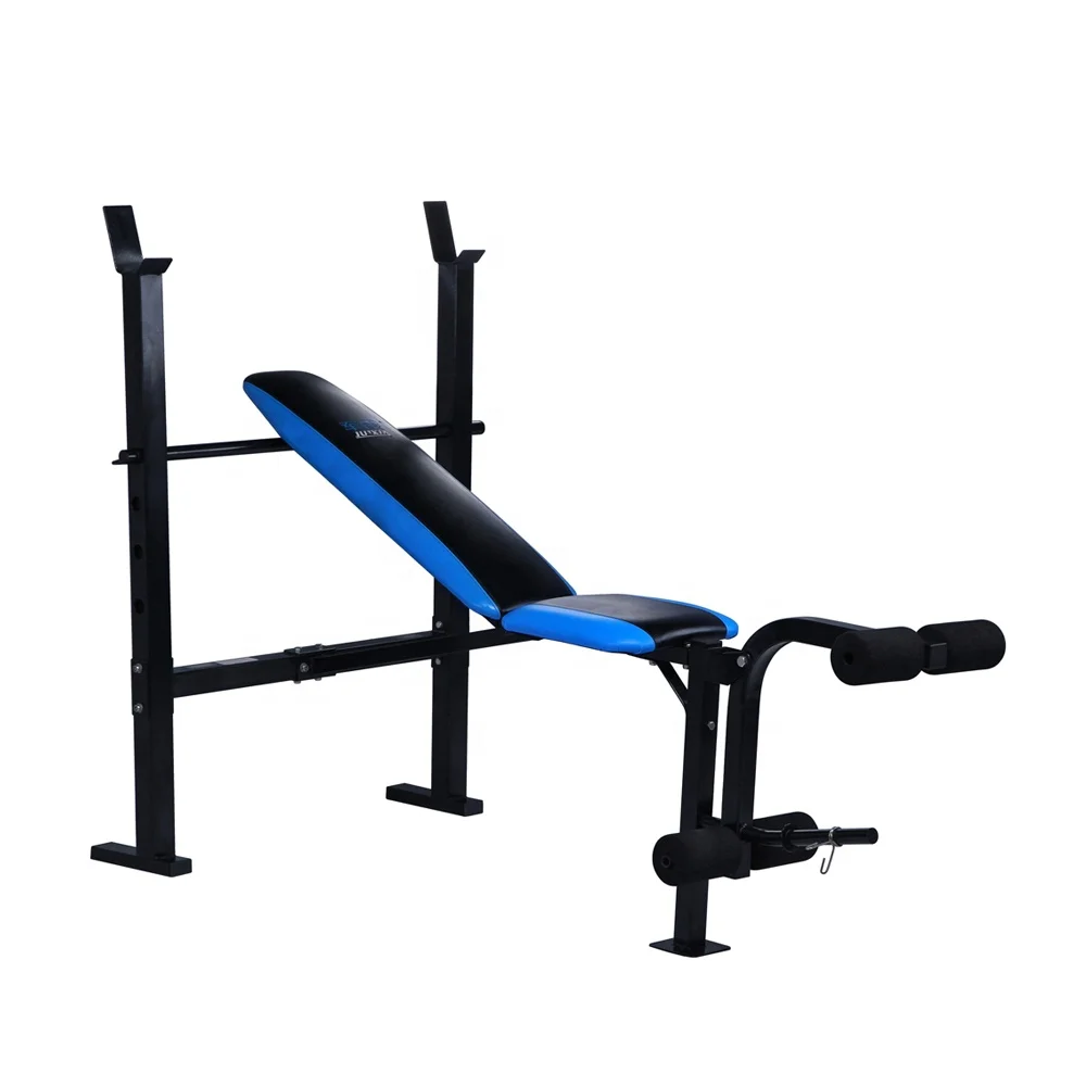 Fitness Weight lifting bench with squat rack incline bench press workout bench adjustable gym equipment