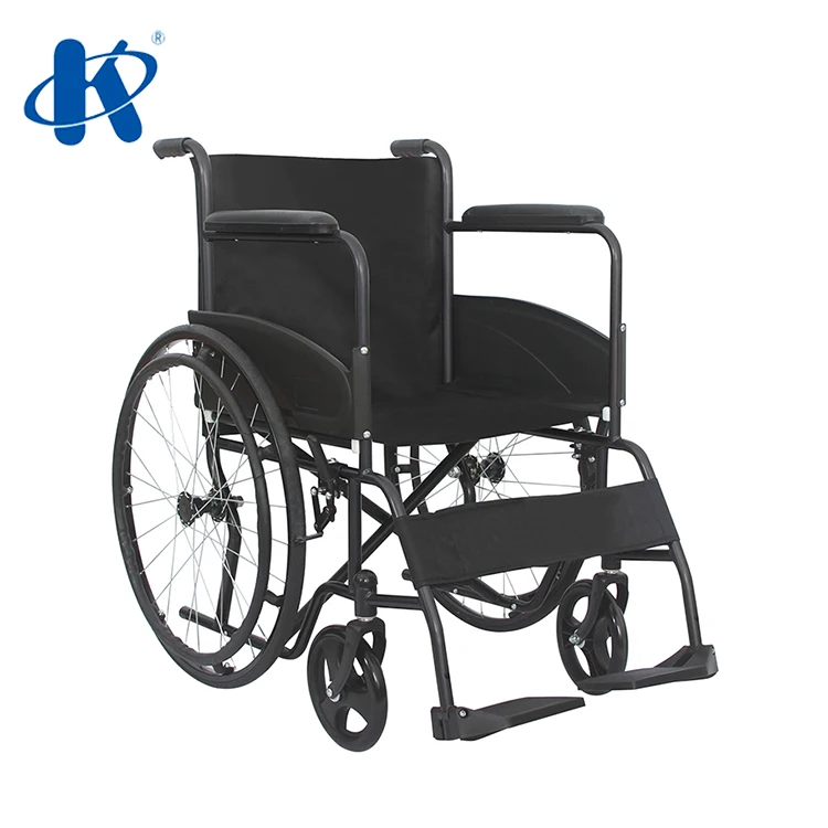  Kaiyang KY875-A стандарта эконом-стальное складное кресло-каталка с ручным приводом стальная стандартные больничные дешевые коляски для