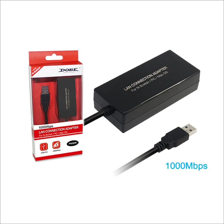 
LAN Connection Adapter 1000 Mpbs Wired Network Card for Nintendo Switch/Wii/U Consoles 