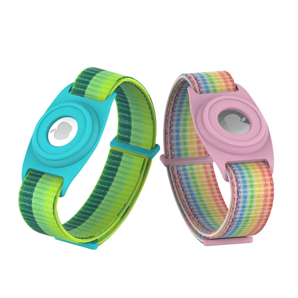 2021 NEW hot sell T1010E series children care anti-lost TPU airtags cover with soft watch strap for apple airtags