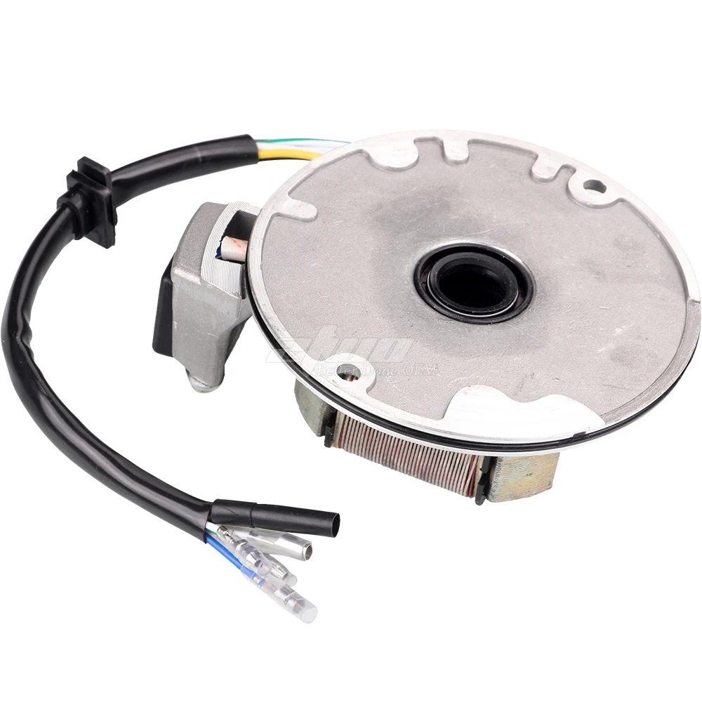 JH70 Stator Plate Pickup Magneto Ignition Coil Rotor for Pit/Dirt Bike 70cc 90cc 110cc 125cc