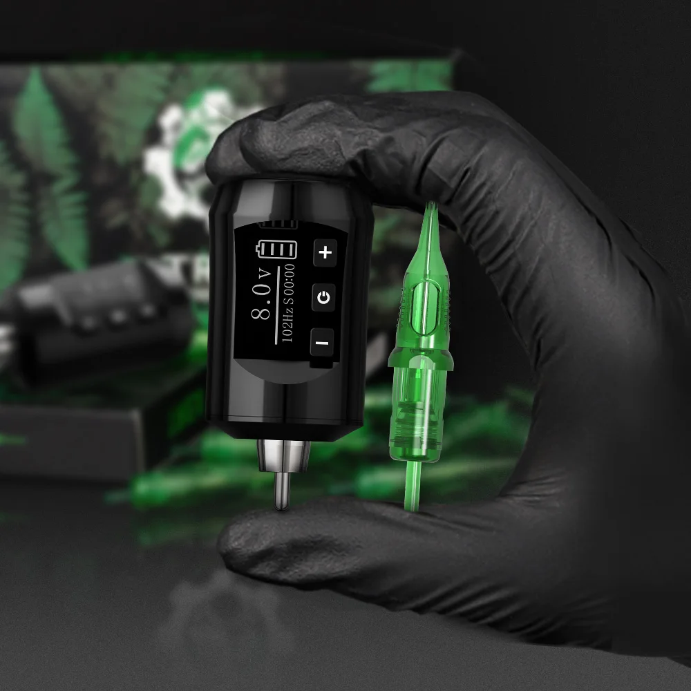 Trex 2000mAh Portable Digital Tattoo Battery RCA Wireless Tattoo Power Supply for Rotary Tattoo Machine